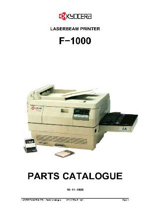 Сервисная инструкция Kyocera F-1000 (pl) ― Manual-Shop.ru