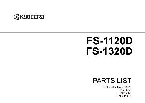 Service manual Kyocera FS-1120D(DN), 1320D, Parts Catalog ― Manual-Shop.ru