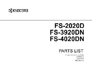 Service manual Kyocera FS-2020D, 3920DN, 4020DN, Parts catalog ― Manual-Shop.ru