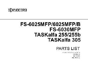 Service manual Kyocera FS-6025MFP, 6030MFP, TASKALFA-255, 305, Parts catalog ― Manual-Shop.ru