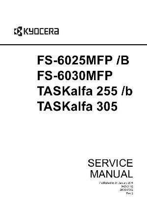 Service manual Kyocera FS-6025MFP, 6030MFP, TASKALFA-255, 305, Service manual ― Manual-Shop.ru