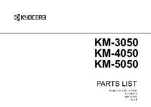 Service manual Kyocera KM-3050, 4050, 5050, Parts catalog ― Manual-Shop.ru