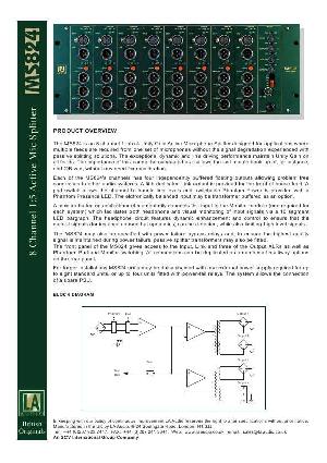 Сервисная инструкция LA Audio MS824 ― Manual-Shop.ru