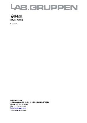 Service manual Lab.gruppen FP6400 V02 ― Manual-Shop.ru