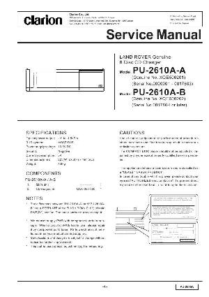 Service manual Clarion PU-2610A ― Manual-Shop.ru