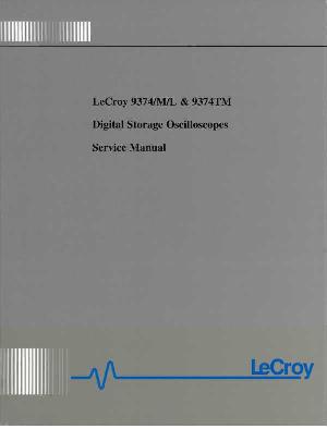 Сервисная инструкция Lecroy 9374 ― Manual-Shop.ru