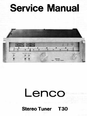 Сервисная инструкция Lenco T-30 ― Manual-Shop.ru