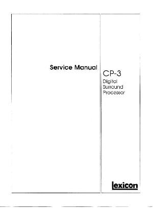 Service manual Lexicon CP-3 ― Manual-Shop.ru