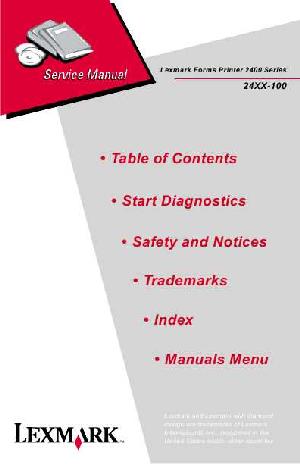 Service manual Lexmark 2400-SERIES FORMS PRINTER ― Manual-Shop.ru