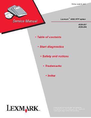 Service manual Lexmark 4600 MFP OPTION ― Manual-Shop.ru