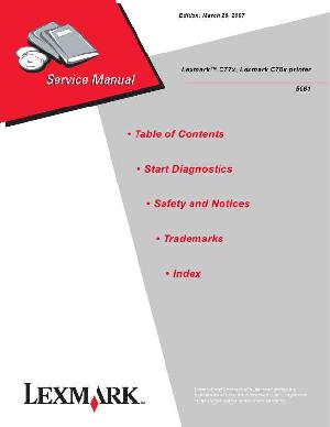 Сервисная инструкция Lexmark C77X, C78X ― Manual-Shop.ru