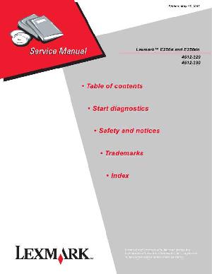 Сервисная инструкция Lexmark E250D, E250DN ― Manual-Shop.ru