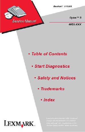 Сервисная инструкция Lexmark Optra S-4059 ― Manual-Shop.ru