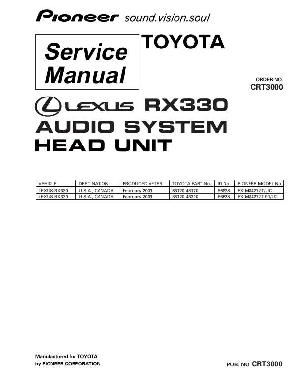 Сервисная инструкция Pioneer FX-M8427ZT, RX330 ― Manual-Shop.ru