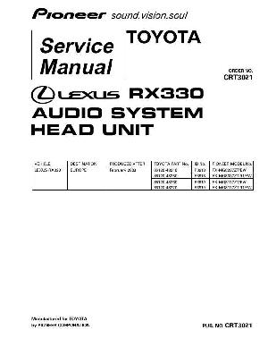 Сервисная инструкция Pioneer FX-MG8037, FX-MG8137, RX330 ― Manual-Shop.ru