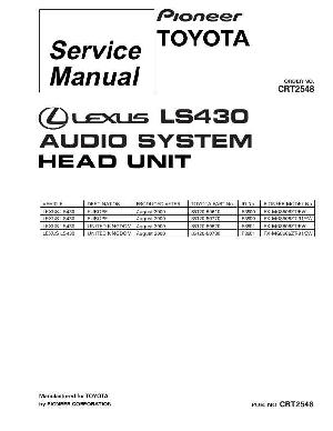 Сервисная инструкция Pioneer FX-MG8506, FX-MG8606, LS430 ― Manual-Shop.ru