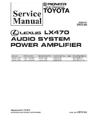 Сервисная инструкция Pioneer GM-8086, LX470 ― Manual-Shop.ru