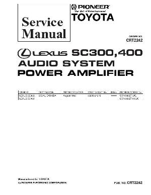 Сервисная инструкция Pioneer GM-8886, SC300, SC400 ― Manual-Shop.ru
