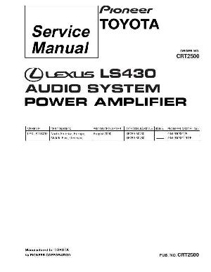 Сервисная инструкция Pioneer GM-9006, LS430 ― Manual-Shop.ru