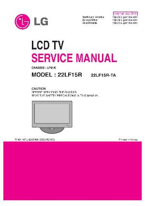 Service manual LG 22LF15R, шасси LP81K ― Manual-Shop.ru