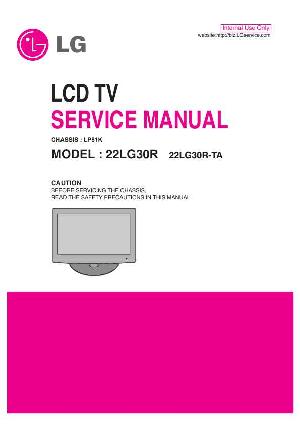 Сервисная инструкция LG 22LG30R, LP81K chassis ― Manual-Shop.ru