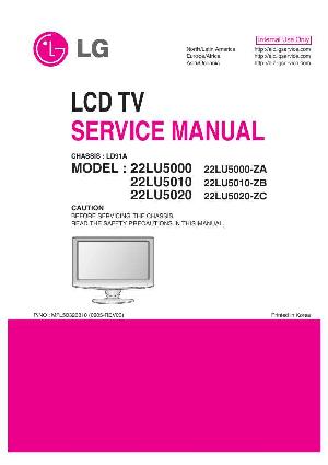Сервисная инструкция LG 22LU5000, 22LU5010, 22LU5020, LD91A ― Manual-Shop.ru