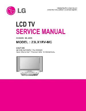 Service manual LG 23LX1RV, ML-041D chassis ― Manual-Shop.ru