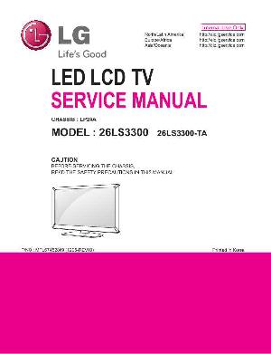 Сервисная инструкция LG 26LS3300 LP24A ― Manual-Shop.ru