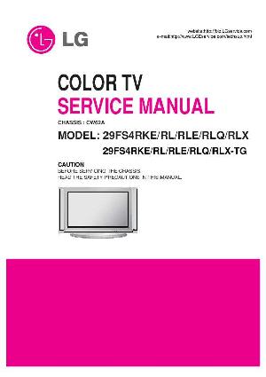 Сервисная инструкция LG 29FS4RLE, CW62A chassis ― Manual-Shop.ru