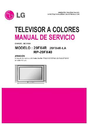 Service manual LG 29FX4R, RP-29FX40, MC-049A chassis ― Manual-Shop.ru