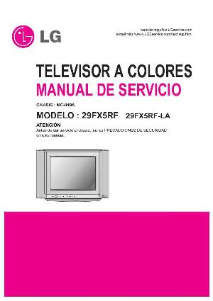 Service manual LG 29FX5RF, MC-049A chassis ― Manual-Shop.ru