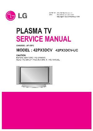 Сервисная инструкция LG 42DX3DCV, AF-05FC chassis ― Manual-Shop.ru