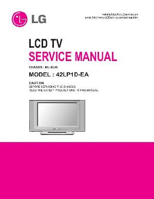 Service manual LG 42LP1D, ML-03JB chassis ― Manual-Shop.ru