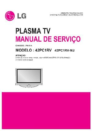Сервисная инструкция LG 42PC1RV, PN-61A chassis ― Manual-Shop.ru