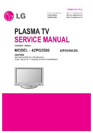 Сервисная инструкция LG 42PG2500 ― Manual-Shop.ru