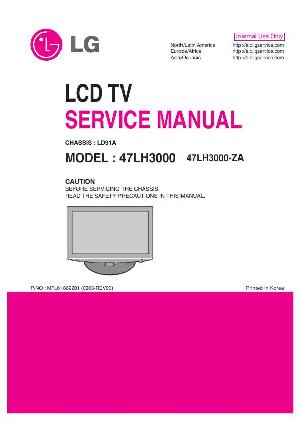 Сервисная инструкция LG 47LH3000, LD91A chassis ― Manual-Shop.ru