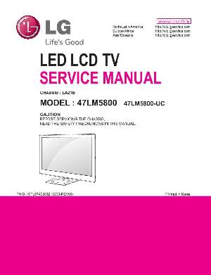 Сервисная инструкция LG 47LM5800, LA21B ― Manual-Shop.ru