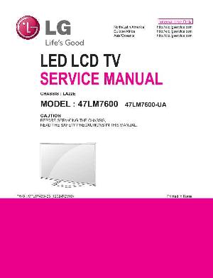 Service manual LG 47LM7600S, LA22E ― Manual-Shop.ru