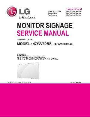 Сервисная инструкция LG 47WV30BR ― Manual-Shop.ru