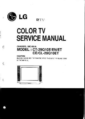 Сервисная инструкция LG CL-29Q10ET ― Manual-Shop.ru