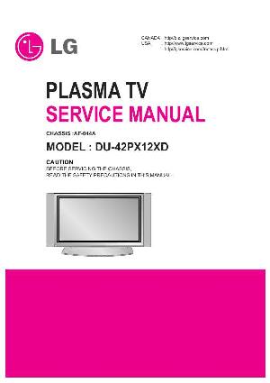 Сервисная инструкция LG DU-42PX12XD ― Manual-Shop.ru
