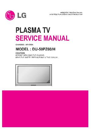 Сервисная инструкция LG DU-50PZ60, AF-03BA chassis ― Manual-Shop.ru