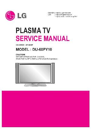 Сервисная инструкция LG DU-60PY10, AF-044P chassis ― Manual-Shop.ru
