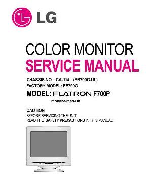 Сервисная инструкция LG F700P ― Manual-Shop.ru