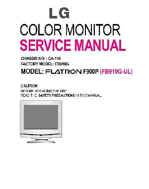 Сервисная инструкция LG F900P ― Manual-Shop.ru