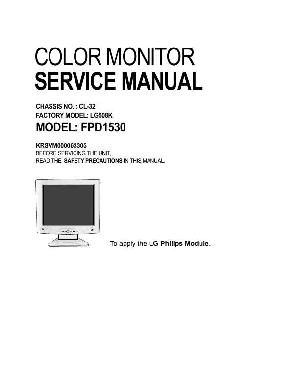 Сервисная инструкция LG FPD1530 ― Manual-Shop.ru