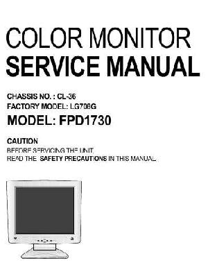 Сервисная инструкция LG FPD1730 ― Manual-Shop.ru