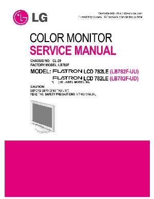 Сервисная инструкция LG LCD-782LE (LB782F) ― Manual-Shop.ru