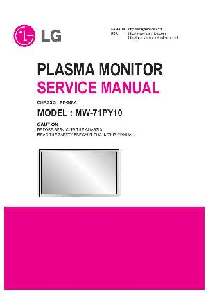 Сервисная инструкция LG MW-71PY10 ― Manual-Shop.ru