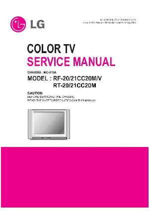 Сервисная инструкция LG RF-20CC20M, RF-21CC20M, RT-21CC20M, MC-019A chassis ― Manual-Shop.ru